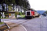 1989-70-053 Menden Am Obsthof 1989 wird der Personenverkehr zwischen Menden und Iserlohn eingestellt. Ungesicherte Bahnübergänge waren mit ein Grund dafür.