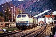 1990-80-009 Oberstaufen Besuch im Allgäu. Eine 215 südlich von Kempten ist hier auch eher seltener zu sehen.