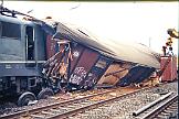 1991-x005741 Ahlen Vorhelm Kollision von 2 Güterzügen in Ahlen-Vorhelm.