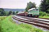 2000-011932 Arnsberg Hüsten RLG Im Jahr 2000 fanden an mehreren Tagen Holztransporte auf der Röhrtalbahn statt. Das Holz wurde allerdings nach Sundern transportiert.