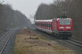 2017-02-20-027 Dortmund Kley Auf der S1 zwischen Dortmund und Bochum dürfen weiter keine 422 durch den Uni-Tunnel fahren. Inzwischen ergänzen auch 420er Triebwagen die Wendezüge.