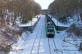 2021-02-14-002 Dortmund Universität Schnee in Dortmund, da kann man vor lauter Schreck schon mal auf der falschen Seite fahren...