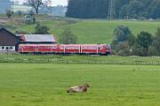 2024-08-01-003 Immenstadt Seifen Urlaub im Allgäu. Leider fuhren in der Zeit keine IC mit 218 nach Oberstdorf, nur 612 und 633 sind unterwegs.
