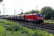 2024-08-21-005 Dortmund Somborn Eigentlich hatte ich gehofft, mehr Güterzüge wegen Sperrung der Glückauf-Bahn in Dortmund-Somborn zu sehen. Nur ein Gz kam aus Richtung Witten. 185 204
