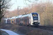2024-01-18-002 Castrop-Rauxel An diesem kalten sonnigen Tag wird der Fernverkehr über Castrop-Rauxel umgeleitet, die Strecke über Bochum war 