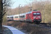 2024-01-18-015 Castrop-Rauxel 101 103. An diesem kalten sonnigen Tag wird der Fernverkehr über Castrop-Rauxel umgeleitet, die Strecke über Bochum war 