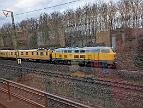 2025-01-06-002 Dortmund West 218 471 ist am 5. & 6.1.2025 mit einem Messzug im Raum Dortmund unterwegs. Hier überholt die Garnitur gerade meine S1 kurz vor Dorstfeld.