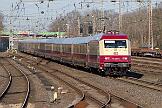 2025-03-08-002 Dortmund Mengede 101 001 mit AKE-Sonderzug nach Hameln.