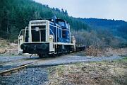 1987-36-015 Finnentrop Fretter Abbau der Bahnstrecke Eslohe - Serkenrode, hier bei Fretter mit 261 622.