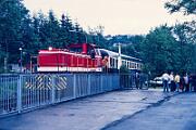 1987-40-002 Arnsberg Niedereimer Sonderzug zum Jubiläum der Sauerländischen Papierfabrik von Arnsberg nach Koblenz, bis Hüsten zieht die D67.