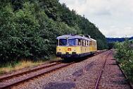 1989-76-021 unbekannter Ort Gleismesszug 725 004 & 726 004 bereisen die Strecke Wennemen - Schmallenberg/Eslohe