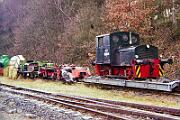 1990-78-059 Plettenberg Hüinghausen Zustand der Märkischen Museums-Eisenbahn im Winter 1990