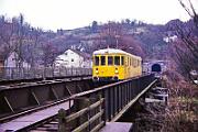 1990-78-072 Arnsberg Tunnelmesswagen 712 001 ist im Sauerland unterwegs