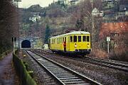 1990-78-074 Arnsberg Tunnelmesswagen 712 001 ist im Sauerland unterwegs