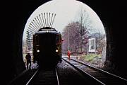 1990-78-080 Arnsberg Tunnelmesswagen 712 001 ist im Sauerland unterwegs