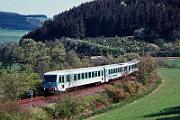 1990-x005164 Eslohe Sonderfahrt mit 628 330 und 628 349 durchs Sauerland.