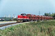 1990-x005630 Anröchte WLE 30 mit leerem Zug auf der Rückfahrt nach Warstein.