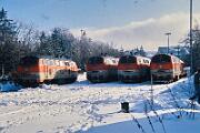 1991-x005723 Winterberg Wintersport-Sonderzüge in Winterberg. V.l.n.r.: 218 145, 218 140, 218 135, 218 146