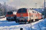 1991-x005724 Winterberg Wintersport-Sonderzüge in Winterberg. V.l.n.r.: 218 140, 218 146