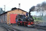 2009-102072 Radebeul 99 564 wird vorbereitet und fährt dann nach Moritzburg.