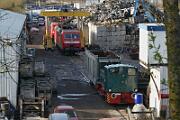 2018-04-07-670 Leverkusen Opladen Beim Bender in Leverkusen: 120 135, 120 156, 143 343, 143 557 und 143 863 warten auf ihr Ende.