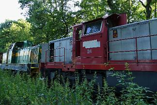 2019-07-23-023 Dortmund Hafen DE 24 und DE 804 sind frontal zusammen gestoßen.