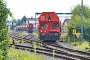 2021-08-03-011 Lippstadt Nord 3 Waggons wurden frisch untersucht und werden an den Leerzug angehängt.