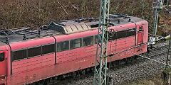 2022-01-18-034 Bochum Abzweig Stockumer Straße Lz, bestehend aus 151 002 (vorne), 151 155 (2. Lok), 185 153 (3.Lok), 152 157 (4.Lok), 151 086 (Zugschluss)