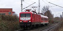 2022-02-20-012 Herne Süd 112 024 mit Ersatzzug auf der Glückauf-Bahn