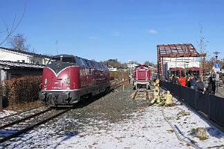 2025-02-01-013 Winterberg Sonderfahrt mit den Hammer Eisenbahnfreunden nach Winterberg. V200 033 und 212 079.