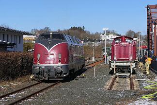 2025-02-01-016 Winterberg Sonderfahrt mit den Hammer Eisenbahnfreunden nach Winterberg. V200 033 und 212 079.