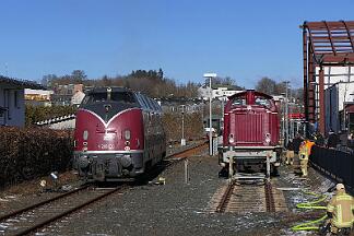 2025-02-01-017 Winterberg Sonderfahrt mit den Hammer Eisenbahnfreunden nach Winterberg. V200 033 und 212 079.