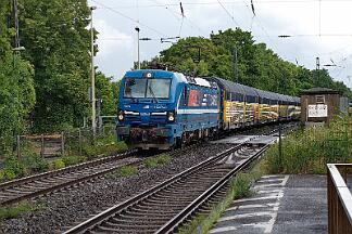 2025-07-14-071 Bonn Mehlem 192 016 hat über 6 Stunden in Mehlem gestanden und fährt jetzt weiter Richtung Köln.