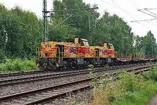 2025-07-31-041 Bochum Riemke 275 113 (vorne) und 275 114 mit leerem Hohenlimburger
