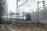 110 261 - 115 261 - 2025-02-08-004 Dortmund Somborn 115 261 mit DZ 28998 Stuttgart - Dortmund Signal-Iuna-Park.