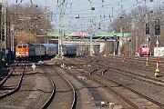 218 402 - 2025-03-08-006 Dortmund Mengede Sonderzug mit 218 137 nach Winterberg.