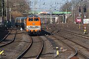 218 402 - 2025-03-08-009 Dortmund Mengede Sonderzug mit 218 137 nach Winterberg.