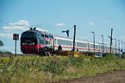 218 497 - 2025-08-18-053 Emmelsbüll Lehnshallig 218 497 mit IC 2214 nach Westerland.