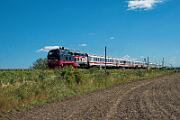 218 497 - 2025-08-18-054 Emmelsbüll Lehnshallig 218 497 mit IC 2214 nach Westerland.