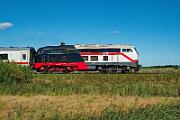 218 497 - 2025-08-18-101 Emmelsbüll Lehnshallig 218 497 zieht den IC 2215 nach Köln, in Itzehoe wird eine 101 den Zug übernehmen.