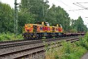 275 114 h - 2025-07-31-040 Bochum Riemke 275 113 (vorne) und 275 114 mit leerem Hohenlimburger