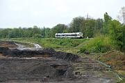 429 014 - 2025-04-18-026 Dortmund Hafen 429 014, ICE-Werk-Baustelle am Hafen.