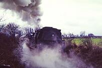 1988-50-034 Anröchte Uelde Sonderzug mit 38 1772 und 64 289 nach Warstein.