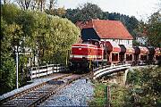 1990-x005609 Warstein Belecke Tagesfahrt zur WLE: Leerzug Richtung Warstein.
