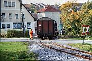 1990-x005618 Warstein Belecke Tagesfahrt zur WLE: WLE 61 bedient den Anschluss Siepmann.