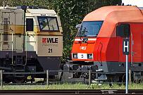 2024-08-31-003 Warstein WLE 23 und 21 transportieren heute den Bierzug von Warstein nach Lippstadt, und den Gegenzug zurück nach Warstein. Gegen 14:00 Uhr werden die Loks zur Brauerei...