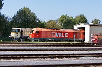 2024-08-31-004 Warstein WLE 23 und 21 transportieren heute den Bierzug von Warstein nach Lippstadt, und den Gegenzug zurück nach Warstein. Gegen 14:00 Uhr werden die Loks zur Brauerei...