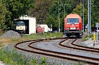 2024-08-31-010 Warstein WLE 23 und 21 transportieren heute den Bierzug von Warstein nach Lippstadt, und den Gegenzug zurück nach Warstein. Gegen 14:00 Uhr werden die Loks zur Brauerei...
