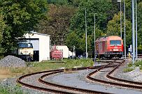 2024-08-31-012 Warstein WLE 23 und 21 transportieren heute den Bierzug von Warstein nach Lippstadt, und den Gegenzug zurück nach Warstein. Gegen 14:00 Uhr werden die Loks zur Brauerei...